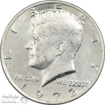 سکه نیم دلار 1972 کندی - AU55 - آمریکا