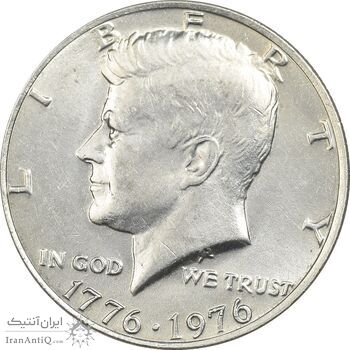 سکه نیم دلار 1976 جشن دویست سالگی کندی - AU55 - آمریکا سکه نیم دلار 1976 جشن دویست سالگی کندی - AU55 - آمریکا