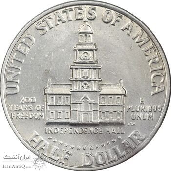 سکه نیم دلار 1976 جشن دویست سالگی کندی - AU55 - آمریکا سکه نیم دلار 1976 جشن دویست سالگی کندی - AU55 - آمریکا