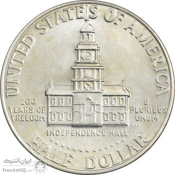 سکه نیم دلار 1976D جشن دویست سالگی کندی - AU55 - آمریکا سکه نیم دلار 1976D جشن دویست سالگی کندی - AU55 - آمریکا