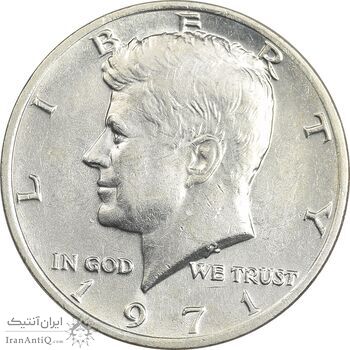 سکه نیم دلار 1971 کندی - AU50 - آمریکا