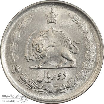 سکه 2 ریال 1351 - MS63 - محمد رضا شاه