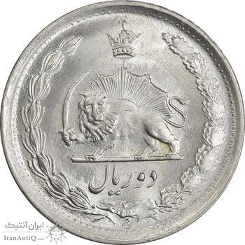 سکه 2 ریال 1352 - MS62 - محمد رضا شاه سکه 2 ریال 1352 - MS62 - محمد رضا شاه