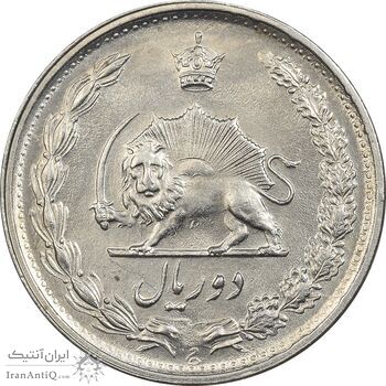 سکه 2 ریال 1350 - MS61 - محمد رضا شاه