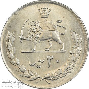 سکه 20 ریال 1353 - MS61 - محمد رضا شاه سکه 20 ریال 1353 - MS61 - محمد رضا شاه