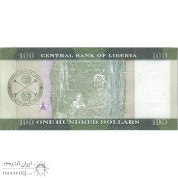 اسکناس 100 دلار 2016 جمهوری - تک - UNC64 - لیبریا