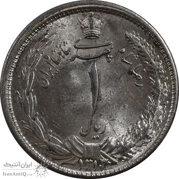 سکه 1 ریال 1313 - MS62 - رضا شاه سکه 1 ریال 1313 - MS62 - رضا شاه
