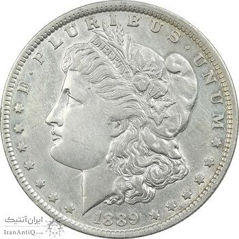 سکه یک دلار 1889 - O - مورگان - MS61 - آمریکا