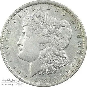 سکه یک دلار 1889 - O - مورگان - MS61 - آمریکا
