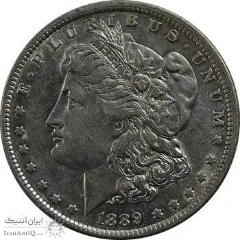 سکه یک دلار 1889 - O - مورگان - MS61 - آمریکا