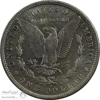 سکه یک دلار 1889 - O - مورگان - MS61 - آمریکا