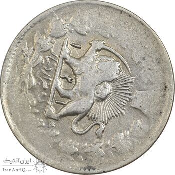 سکه 2000 دینار 1314 خطی (دو تاج) - EF40 - مظفرالدین شاه