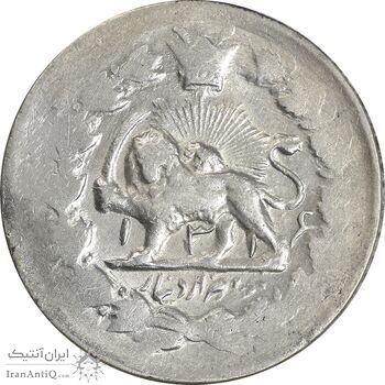 سکه 2000 دینار 1316 خطی - EF - مظفرالدین شاه