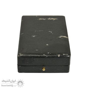 مدال برنز بپاداش خدمت (با روبان و جعبه فابریک) - UNC - رضا شاه