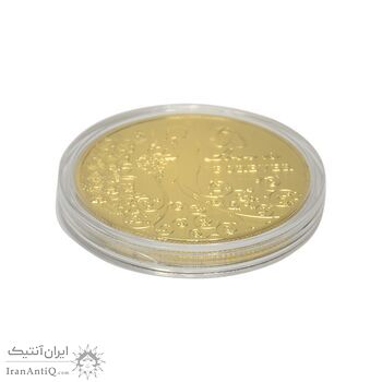 سکه هدیه ازدواج - طلایی - UNC - مدل 4