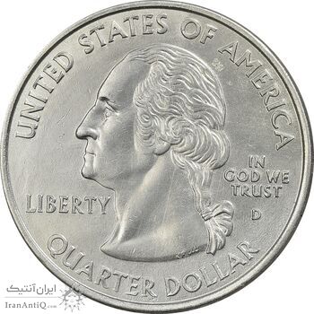 سکه کوارتر دلار 2002D ایالتی (میسیسیپی) - AU - آمریکا