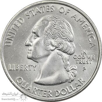 سکه کوارتر دلار 2002P ایالتی (میسیسیپی) - AU - آمریکا