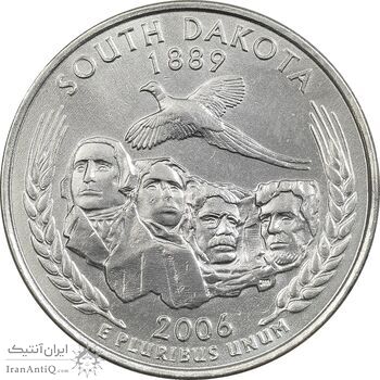 سکه کوارتر دلار 2006D ایالتی (داکوتای جنوبی) - AU - آمریکا
