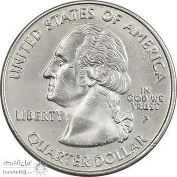 سکه کوارتر دلار 2001P ایالتی (کارولینای شمالی) - AU - آمریکا