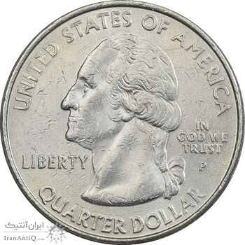 سکه کوارتر دلار 2001P ایالتی (کارولینای شمالی) - AU - آمریکا