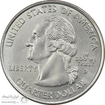 سکه کوارتر دلار 2001D ایالتی (کارولینای شمالی) - AU - آمریکا