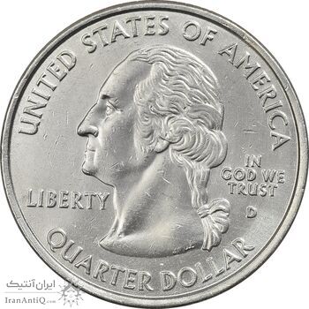 سکه کوارتر دلار 2002D ایالتی (اوهایو) - AU - آمریکا