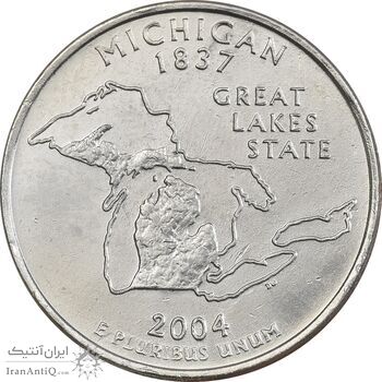سکه کوارتر دلار 2004P ایالتی (میشیگان) - AU - آمریکا