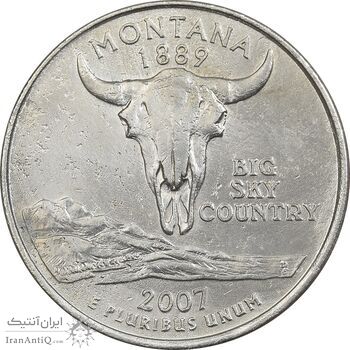 سکه کوارتر دلار 200P ایالتی (مونتانا) - AU - آمریکا