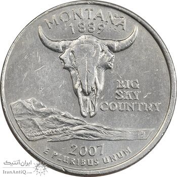 سکه کوارتر دلار 200P ایالتی (مونتانا) - AU - آمریکا