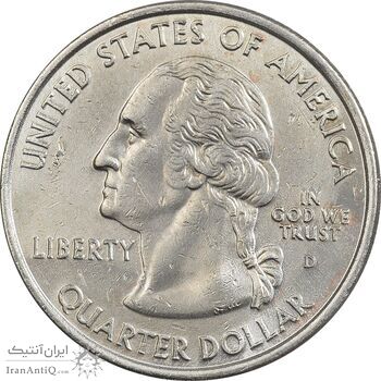 سکه کوارتر دلار 2003D ایالتی (ایلینوی) - AU - آمریکا