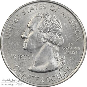 سکه کوارتر دلار 2002P ایالتی (ایندیانا) - AU - آمریکا