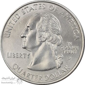 سکه کوارتر دلار 2002D ایالتی (ایندیانا) - AU - آمریکا