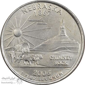 سکه کوارتر دلار 2006D ایالتی (نبراسکا) - AU - آمریکا