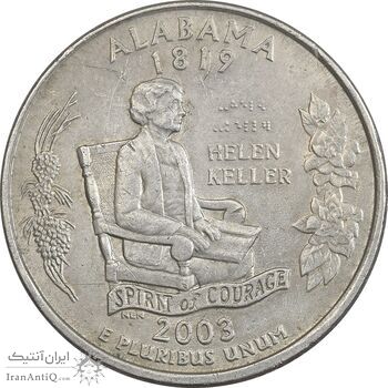 سکه کوارتر دلار 2003P ایالتی (آلاباما) - EF - آمریکا