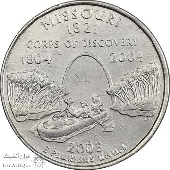 سکه کوارتر دلار 2003P ایالتی (میسوری) - AU - آمریکا