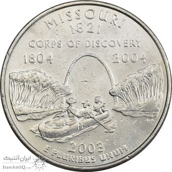 سکه کوارتر دلار 2003D ایالتی (میسوری) - AU - آمریکا