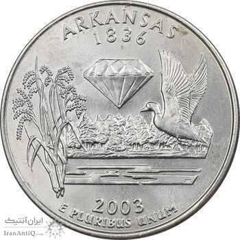 سکه کوارتر دلار 2003D ایالتی (آرکانزاس) - MS63 - آمریکا