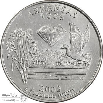 سکه کوارتر دلار 2003D ایالتی (آرکانزاس) - AU - آمریکا