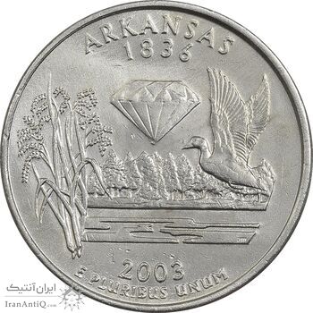 سکه کوارتر دلار 2003P ایالتی (آرکانزاس) - AU - آمریکا