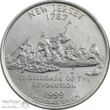 سکه کوارتر دلار 1999D ایالتی (نیوجرسی) - AU - آمریکا