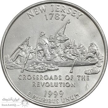 سکه کوارتر دلار 1999P ایالتی (نیوجرسی) - AU - آمریکا