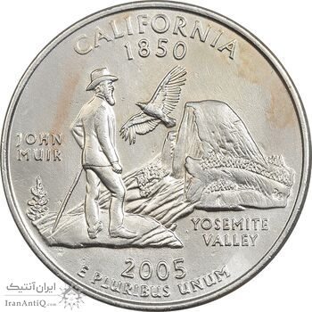 سکه کوارتر دلار 2005D ایالتی (کالیفرنیا) - AU - آمریکا