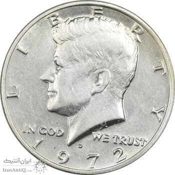 سکه نیم دلار 1972D کندی - AU50 - آمریکا