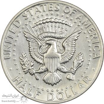 سکه نیم دلار 1972D کندی - AU50 - آمریکا