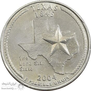 سکه کوارتر دلار 2004P ایالتی (تگزاس) - AU - آمریکا