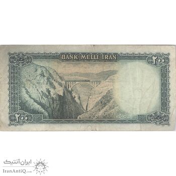 اسکناس 200 ریال سری سوم - تک - VF25 - محمد رضا شاه اسکناس 200 ریال سری سوم - تک - VF25 - محمد رضا شاه