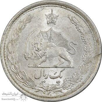 سکه 1 ریال 1313/0 (سورشارژ تاریخ) - MS64 - رضا شاه سکه 1 ریال 1313/0 (سورشارژ تاریخ) - MS64 - رضا شاه