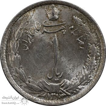 سکه 1 ریال 1313/0 (سورشارژ تاریخ) - MS64 - رضا شاه سکه 1 ریال 1313/0 (سورشارژ تاریخ) - MS64 - رضا شاه