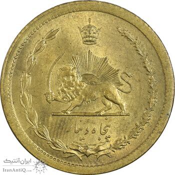 سکه 50 دینار 1351 برنز - MS62 - محمد رضا شاه