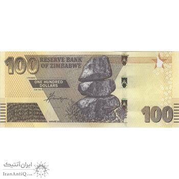 اسکناس 100 دلار 2021 جمهوری - تک - UNC63 - زیمبابوه